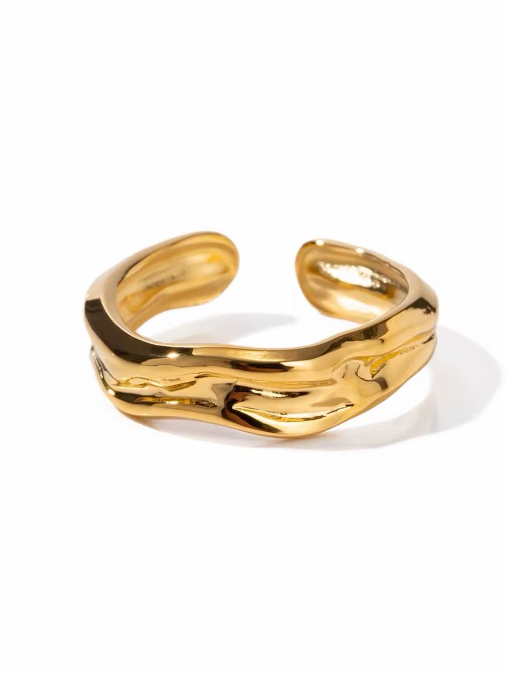 18K Gold Plated Adjustable Ring